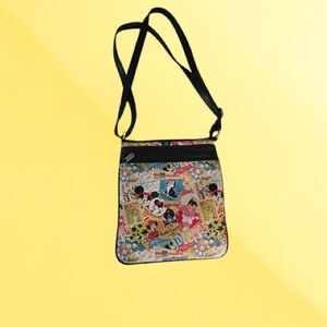 Disney Parks Exclusive Mickey Classic Collage Crossbody Bag with Black Strap